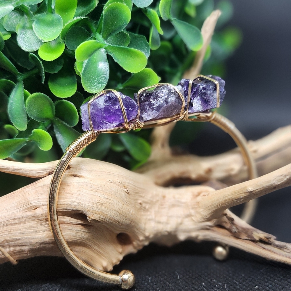 Amethyst Crystal Gemstone bracelet
